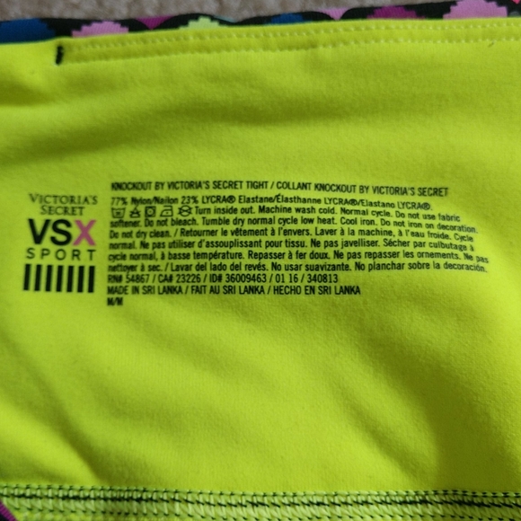 VSX sport leggings sz M - Picture 2 of 4
